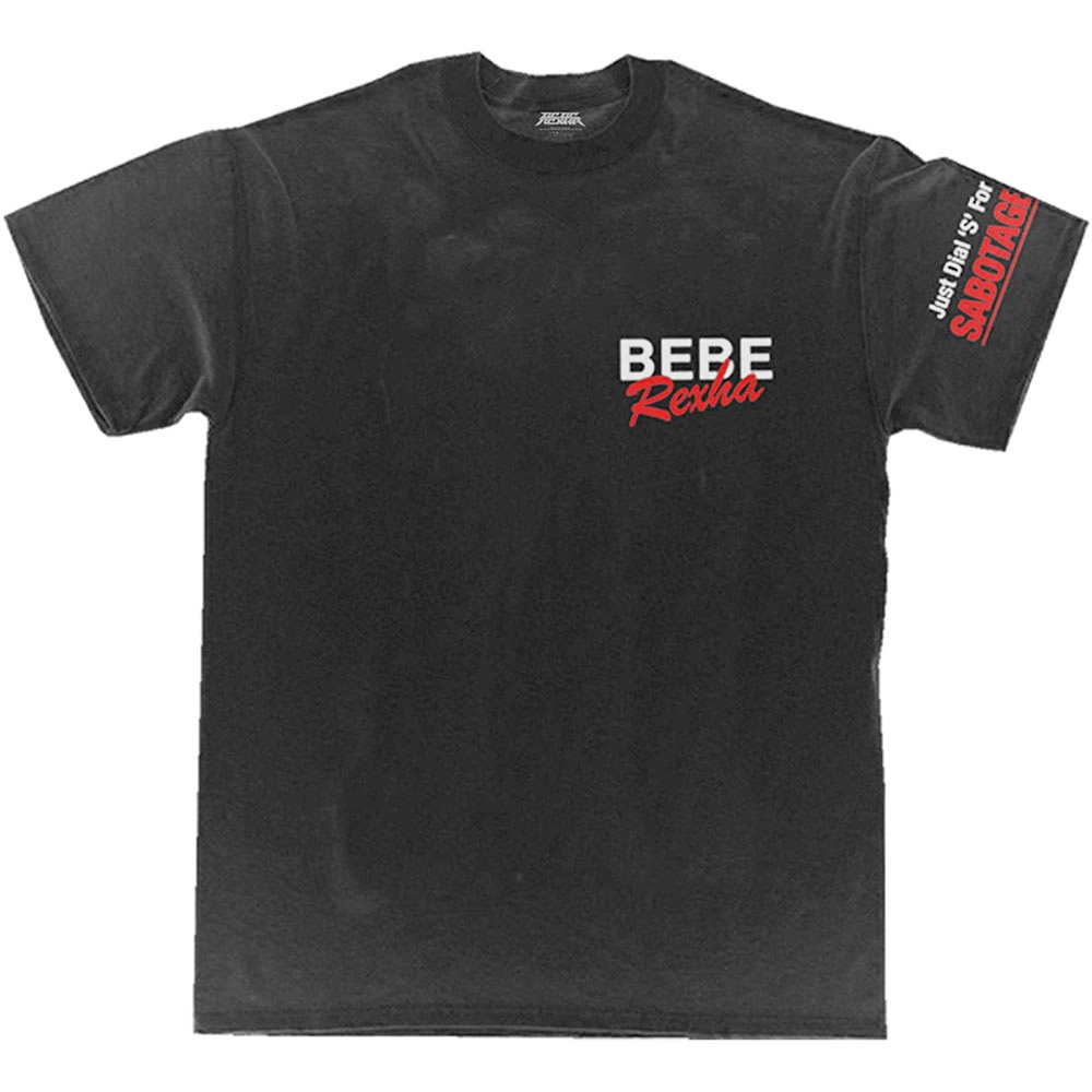 Bebe Rexha - Queen Of Sabotage Heren Tshirt - Zwart